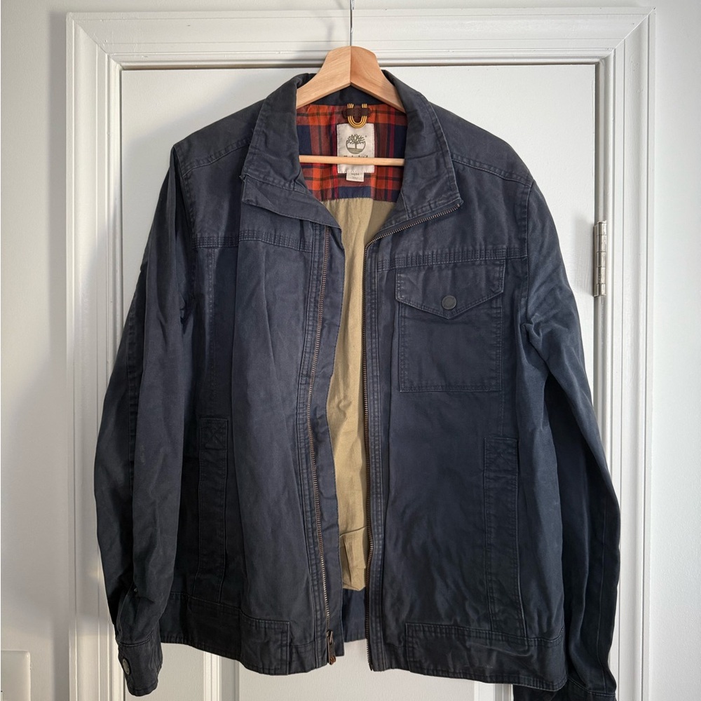 Timberland waxed trucker jacket